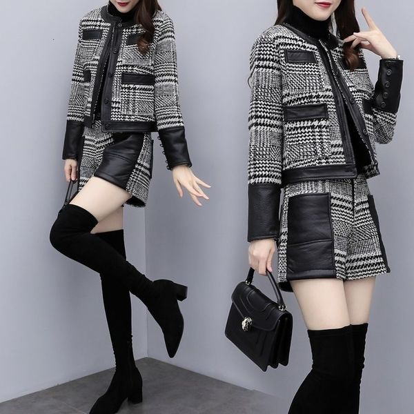 two piece dress female spring tweed 2 piece single lady o-neck joint breasted jacket and plaid shorts define loose suit p663 7zja, White
two piece dress female spring tweed 2 piece single lady o-neck joint breasted jacket and plaid shorts define loose suit p663 7zja, White