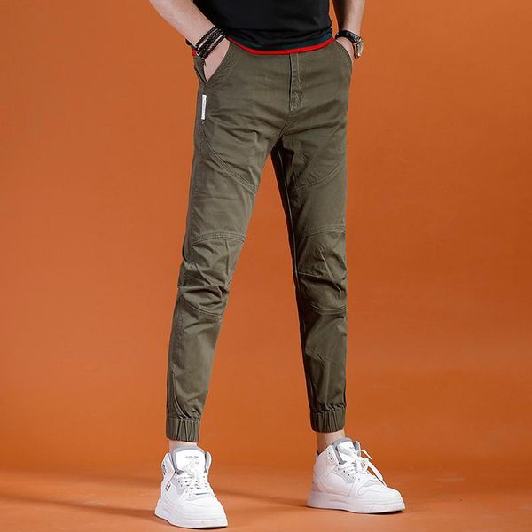 summer cotton army green ankle-length pants fashion spliced letter printed slim fit trousers men's, Black
summer cotton army green ankle-length pants fashion spliced letter printed slim fit trousers men's, Black