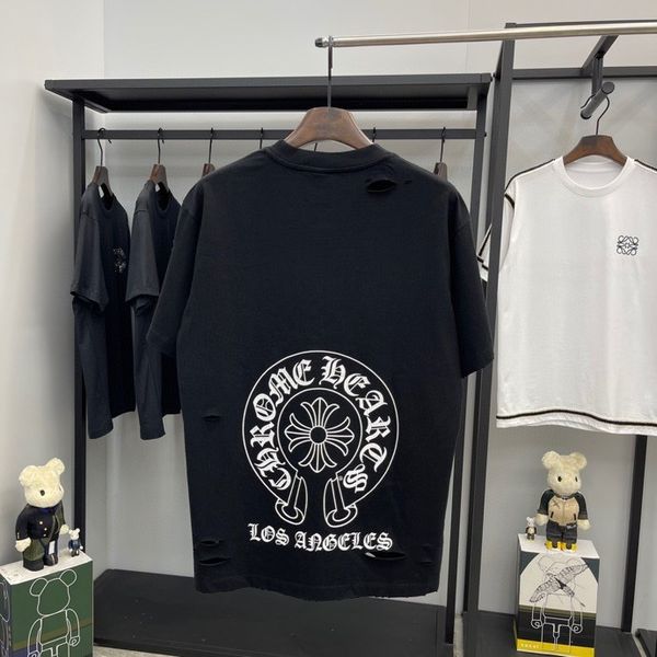 fashion brand 2021 summer new ch roman hoof cross hole print casual short sleeve t-shirt for men and women, White;black
fashion brand 2021 summer new ch roman hoof cross hole print casual short sleeve t-shirt for men and women, White;black