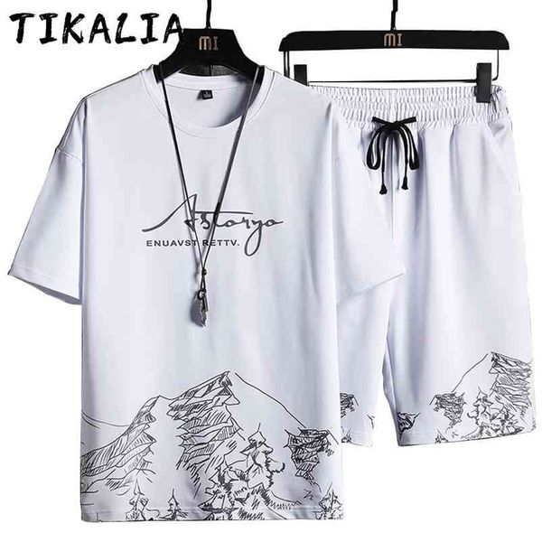 summer clothing men fashion outfits o-neck shirt and shorts 2 piece set casual outwear clothes white graphic printed men sets 210722, Gray
summer clothing men fashion outfits o-neck shirt and shorts 2 piece set casual outwear clothes white graphic printed men sets 210722, Gray