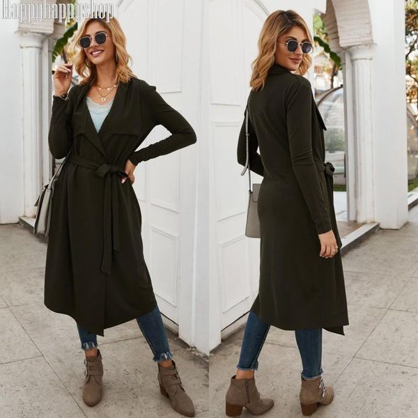 women's trench coats arrival autumn&spring lapel long coat female belted casual sleeve jacket windbreaker overcoat outwear, Tan;black
women's trench coats arrival autumn&spring lapel long coat female belted casual sleeve jacket windbreaker overcoat outwear, Tan;black