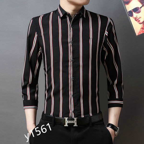 2021 fashion ironing business formal long sleeve shirt men's lazy style casual stripe checked size -3xl#02, White;black
2021 fashion ironing business formal long sleeve shirt men's lazy style casual stripe checked size -3xl#02, White;black