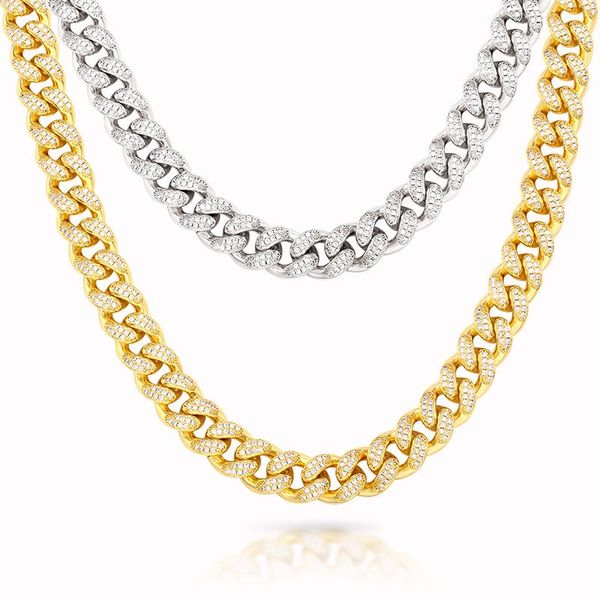 14mm iced out chain zircon miami men cuban link necklace copper choker crystal bling rapper bar hip hop jewelry chains, Silver
14mm iced out chain zircon miami men cuban link necklace copper choker crystal bling rapper bar hip hop jewelry chains, Silver