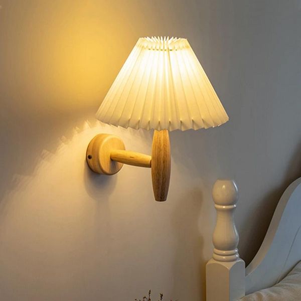 wall lamp wooden japan style light pleated cloth led sconce with e27 bulb base for hallway,indoor bedside women bedroom
wall lamp wooden japan style light pleated cloth led sconce with e27 bulb base for hallway,indoor bedside women bedroom