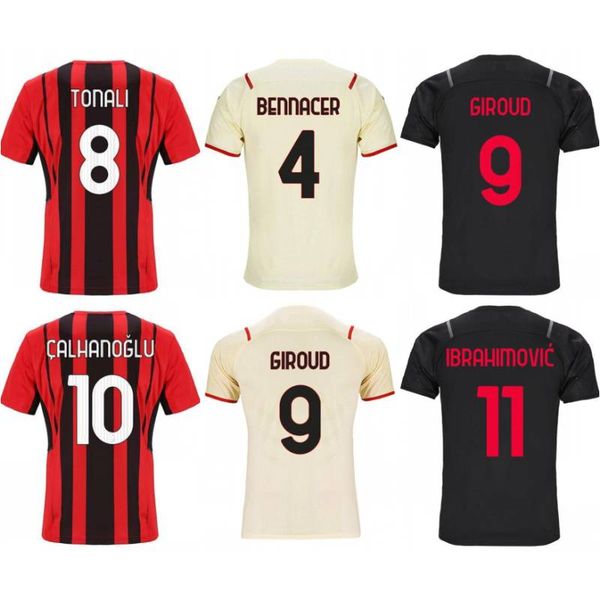 2021/22 ac #10 calhanoglu tonali soccer jerseys 2022 giroud milan #11 ibrahimovic rebic uniform #39 paqueta cutrone theo football shirts, Black;yellow 
2021/22 ac #10 calhanoglu tonali soccer jerseys 2022 giroud milan #11 ibrahimovic rebic uniform #39 paqueta cutrone theo football shirts, Black;yellow