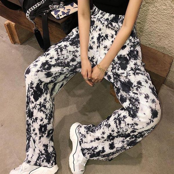 women's pants & capris women summer pleated wide leg high waist printed tie dye long 2021 loose fit streetwear casual trousers, Black;white
women's pants & capris women summer pleated wide leg high waist printed tie dye long 2021 loose fit streetwear casual trousers, Black;white