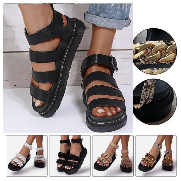sandals summer women platform shoes wedges woman 2021 women's sabot flat casual open toe british, Black
sandals summer women platform shoes wedges woman 2021 women's sabot flat casual open toe british, Black