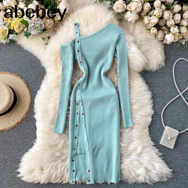 one shoulder strap dress women fashion split bodycon dress autumn winter elegant off shoulde elastic knitter dress, Black;gray
one shoulder strap dress women fashion split bodycon dress autumn winter elegant off shoulde elastic knitter dress, Black;gray