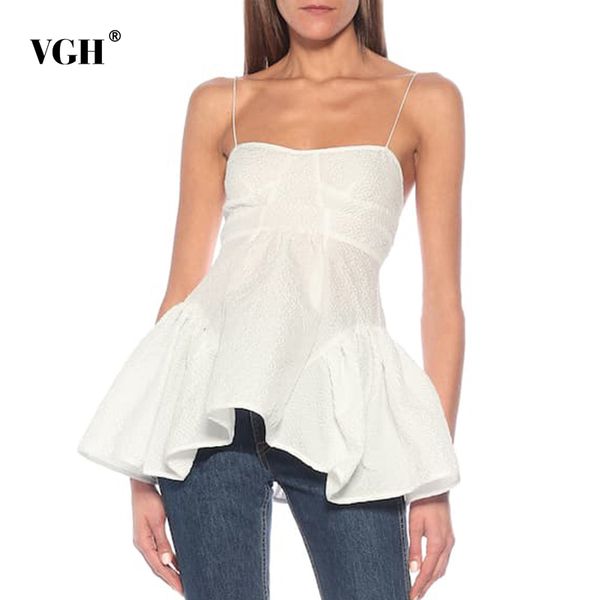 vgh white patchwork ruffle vests for women square collar sleeveless casual slim camis female korean summer fashion clothing 210421
vgh white patchwork ruffle vests for women square collar sleeveless casual slim camis female korean summer fashion clothing 210421