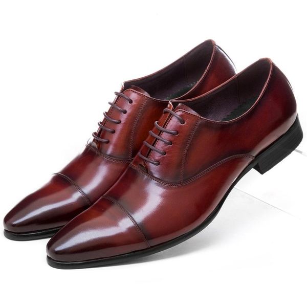 dress shoes fashion brown tan / black pointed toe social mens business genuine leather formal male wedding
dress shoes fashion brown tan / black pointed toe social mens business genuine leather formal male wedding
