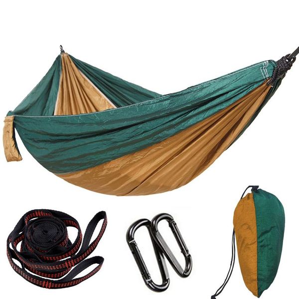 portable hiking hammock nylon parachute with tree straps carabiners outdoor camping backpacking travel beach sleeping bags
portable hiking hammock nylon parachute with tree straps carabiners outdoor camping backpacking travel beach sleeping bags