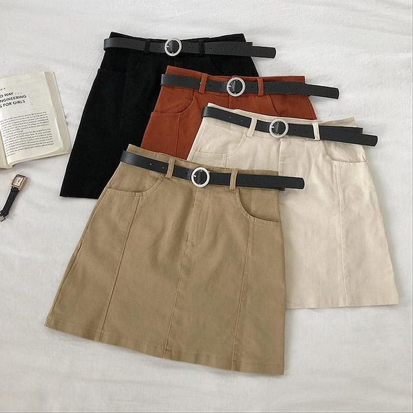skirts sweet pockets a-line women skirt fashion high waist above knee casual belt summer chic preppy style ladies solid, Black
skirts sweet pockets a-line women skirt fashion high waist above knee casual belt summer chic preppy style ladies solid, Black