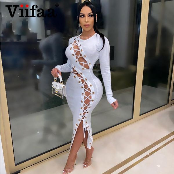 viifaa hollow out lace up knitted autumn long dresses party night club women sleeve bodycon midi dress 2021 casual, Black;gray
viifaa hollow out lace up knitted autumn long dresses party night club women sleeve bodycon midi dress 2021 casual, Black;gray