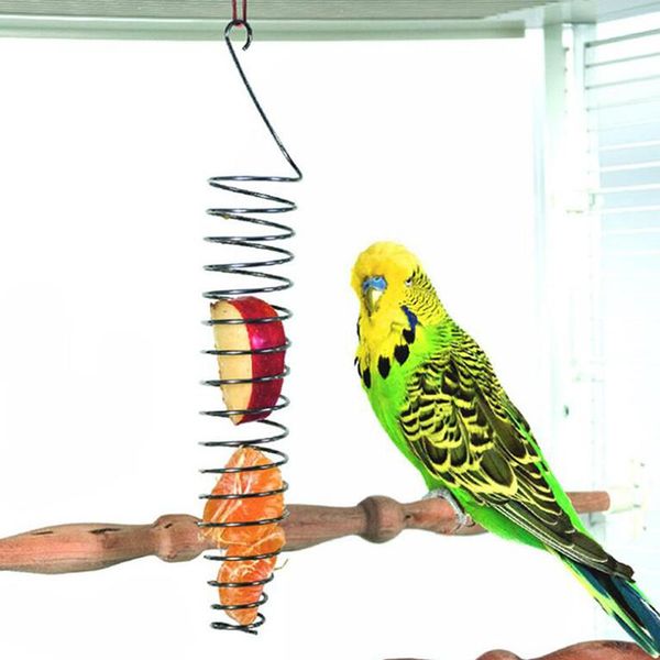 other bird supplies portable hanging spiral feeder stainless steel parrot basket foraging toy for birds pet fruit holder
other bird supplies portable hanging spiral feeder stainless steel parrot basket foraging toy for birds pet fruit holder