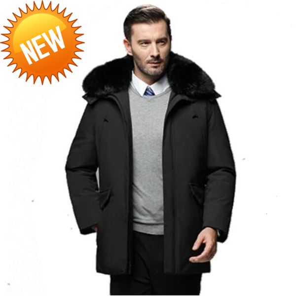 2021 new winter down jacket for middle-aged men dad's medium length white duck overcoat outdoor casual coat, Black
2021 new winter down jacket for middle-aged men dad's medium length white duck overcoat outdoor casual coat, Black