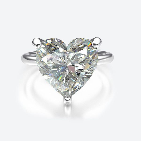 luxury 100% 925 sterling silver cut 10*10mm heart wedding moissanite rings for women high carbon diamond party fine jewelry gift cluster, Golden;silver
luxury 100% 925 sterling silver cut 10*10mm heart wedding moissanite rings for women high carbon diamond party fine jewelry gift cluster, Golden;silver