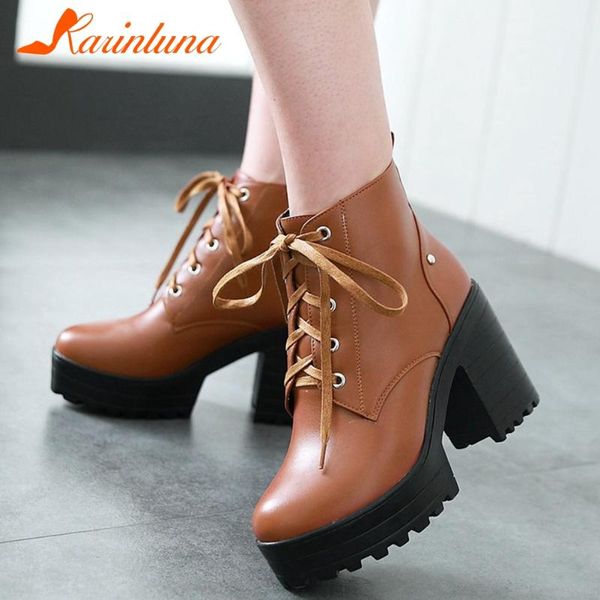 boots karin 2021 arrivals big size 43 chunky high heels ankle female lace up concise platform spring autumn women, Black
boots karin 2021 arrivals big size 43 chunky high heels ankle female lace up concise platform spring autumn women, Black