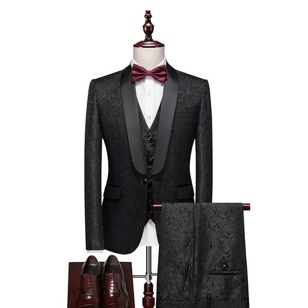 men's suits & blazers formal business fashion 3 pieces mens suit print tuxedos jacket blue black white for wedding groom man(blazer+ves, White;black
men's suits & blazers formal business fashion 3 pieces mens suit print tuxedos jacket blue black white for wedding groom man(blazer+ves, White;black