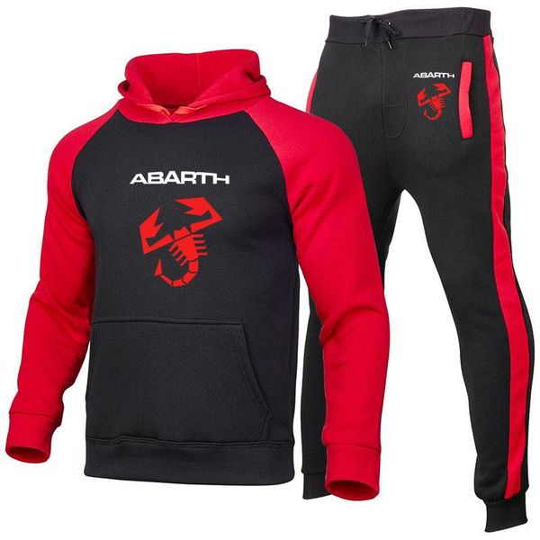 men's tracksuits 2021 casual cotton men sportswear sweatshirt abarth logo print streetwear pants + hoodie 2-piece set, Gray
men's tracksuits 2021 casual cotton men sportswear sweatshirt abarth logo print streetwear pants + hoodie 2-piece set, Gray