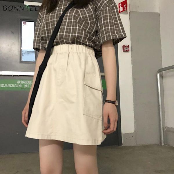 cargo chic pocket design womens skirts empire retro summer korean preppy girls skirt elastic waist all match fashion femme faldas, Black
cargo chic pocket design womens skirts empire retro summer korean preppy girls skirt elastic waist all match fashion femme faldas, Black