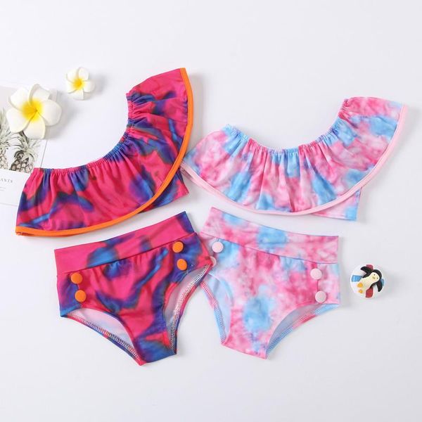 summer toddler baby girls tie-dye ruffle swimwear one shoulder bathing suit bikini set swimsuit kids for biquini one-pieces, Black
summer toddler baby girls tie-dye ruffle swimwear one shoulder bathing suit bikini set swimsuit kids for biquini one-pieces, Black