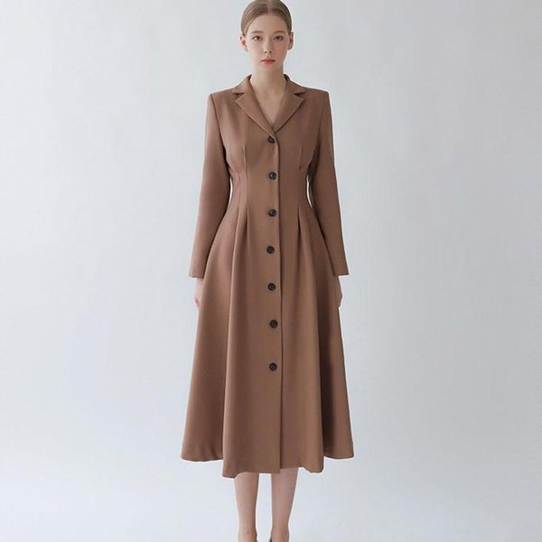 casual dresses korean style office lady turn down collar single breasted high waist long dress women clothing ta0791, Black;gray
casual dresses korean style office lady turn down collar single breasted high waist long dress women clothing ta0791, Black;gray