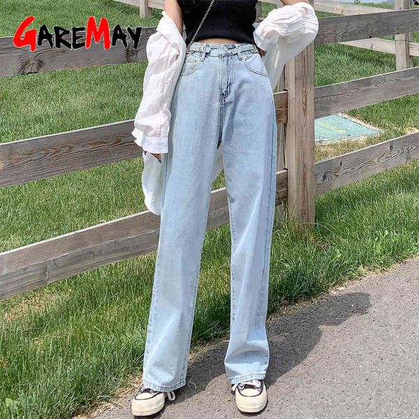 light blue women's summer jeans loose vintage high waist straight wide leg pants denim trousers mom for women 210428
light blue women's summer jeans loose vintage high waist straight wide leg pants denim trousers mom for women 210428