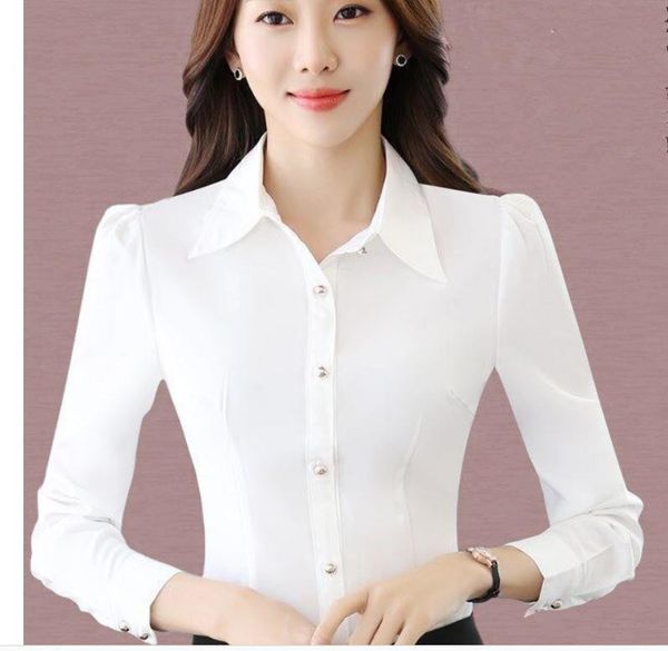 2021 summer fashion long sleeve women's shirt@10, White
2021 summer fashion long sleeve women's shirt@10, White