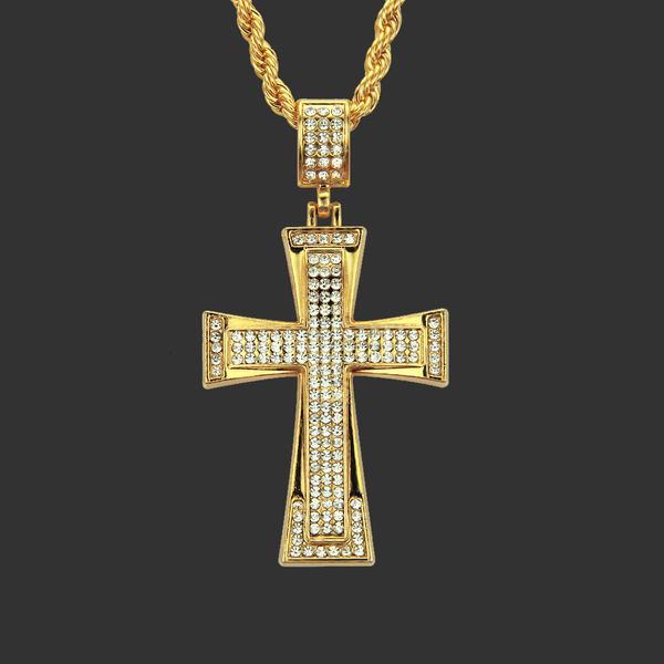 amulet neck pendants street cool necklace men's diamond inlaid cross pendant nightclub hip hop, Silver
amulet neck pendants street cool necklace men's diamond inlaid cross pendant nightclub hip hop, Silver