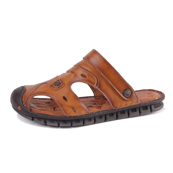 sandals summer men's leather non-slip sandles mens casual outdoor classic male plus size 39-44 sandalias hombre, Black
sandals summer men's leather non-slip sandles mens casual outdoor classic male plus size 39-44 sandalias hombre, Black