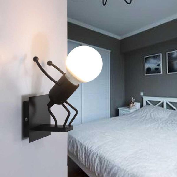 humanoid creative wall light metal bedside lamp modern decor sconces lighting cartoon doll lamps led
humanoid creative wall light metal bedside lamp modern decor sconces lighting cartoon doll lamps led