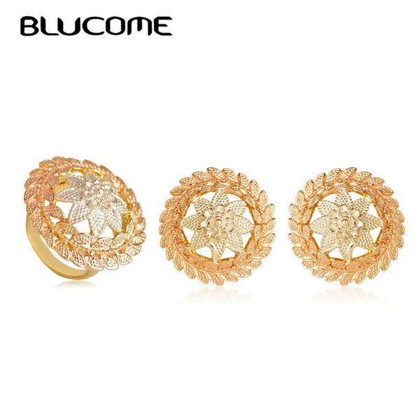 earrings & necklace blucome classic round flower stud ring set jewelry sets large rings gold color zinc alloy women's party wedding bij, Silver
earrings & necklace blucome classic round flower stud ring set jewelry sets large rings gold color zinc alloy women's party wedding bij, Silver