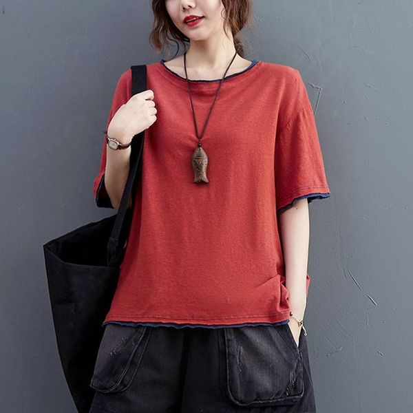women's t-shirt women cotton casual t-shirts arrival 2021 summer simple style solid color loose female short sleeve tees s3809, White
women's t-shirt women cotton casual t-shirts arrival 2021 summer simple style solid color loose female short sleeve tees s3809, White