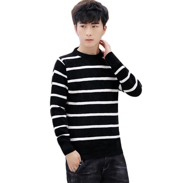 men's sweaters striped sweater men autumn winter knitted crew neck long sleeve streetwear loose pullovers mens jumper, White;black
men's sweaters striped sweater men autumn winter knitted crew neck long sleeve streetwear loose pullovers mens jumper, White;black