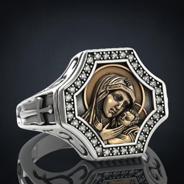 wedding rings christian virgin mary side cross inlaid zircon geometric irregular shaped ring men and women fashion trend gift, Slivery;golden
wedding rings christian virgin mary side cross inlaid zircon geometric irregular shaped ring men and women fashion trend gift, Slivery;golden