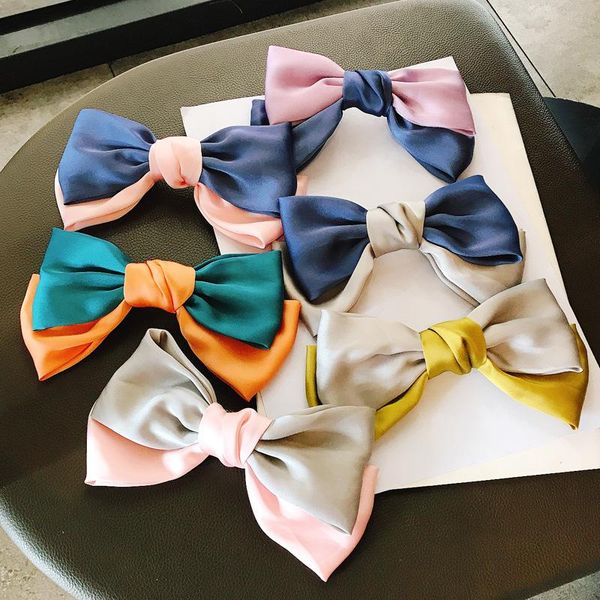 hair accessories 2021 girls big silk bow clip contrast head wear spring candy color knot hairpin korean fashion, Slivery;white
hair accessories 2021 girls big silk bow clip contrast head wear spring candy color knot hairpin korean fashion, Slivery;white