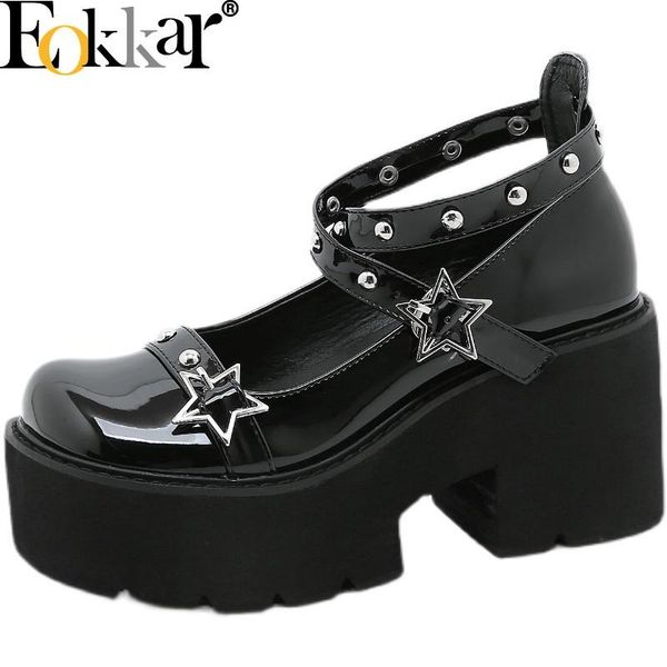dress shoes eokka 2021 women mary jane platform goth pumps chunky heel janes patent leather high heels spring buckle, Black
dress shoes eokka 2021 women mary jane platform goth pumps chunky heel janes patent leather high heels spring buckle, Black
