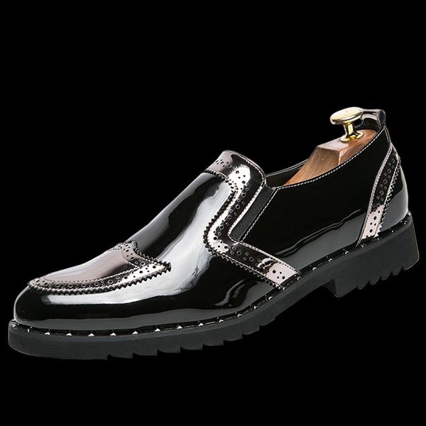 men dress shoes business leather fashion elegant formal wedding mens slip on office oxford party big size 4-13, Black
men dress shoes business leather fashion elegant formal wedding mens slip on office oxford party big size 4-13, Black