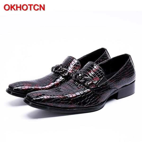dress shoes okcn 2021 dark red embossed leather men's business the crocodile grain slip-on square toe male party, Black
dress shoes okcn 2021 dark red embossed leather men's business the crocodile grain slip-on square toe male party, Black