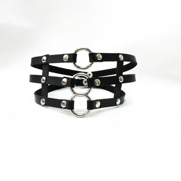 uwomen goth leather collar neck choker layered o-ring party harajuku punk rivet strap chocker bondage accessories chokers, Golden;silver
uwomen goth leather collar neck choker layered o-ring party harajuku punk rivet strap chocker bondage accessories chokers, Golden;silver