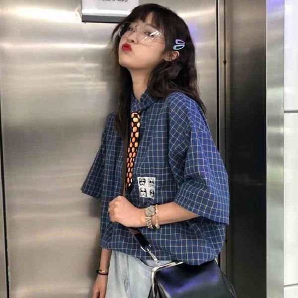 summer harajuku style palid women blouse shirt oversize button up ladies shirts tie short sleeve plus size female clothing 210521, White
summer harajuku style palid women blouse shirt oversize button up ladies shirts tie short sleeve plus size female clothing 210521, White