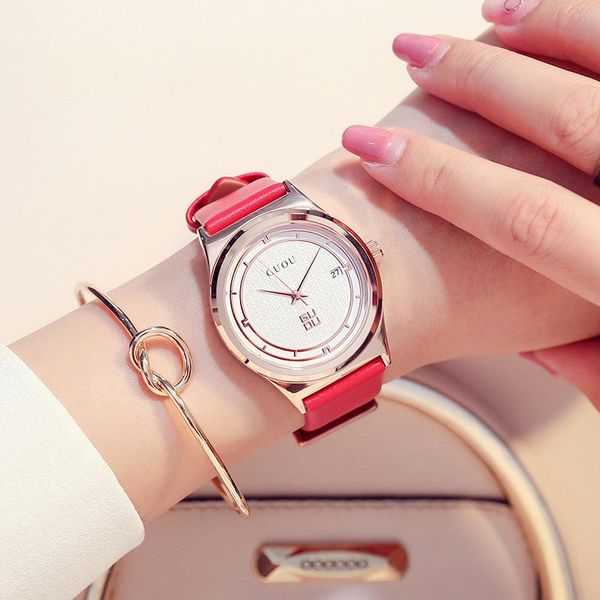 wristwatches 2021 women's watches leather waterproof large round simple dial fashion style lady quartz g8088, Slivery;brown
wristwatches 2021 women's watches leather waterproof large round simple dial fashion style lady quartz g8088, Slivery;brown