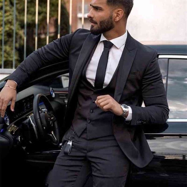 men's suits & blazers dress black male lapel man business suits wear groom tuxedo male three pants vest 98us, White;black
men's suits & blazers dress black male lapel man business suits wear groom tuxedo male three pants vest 98us, White;black