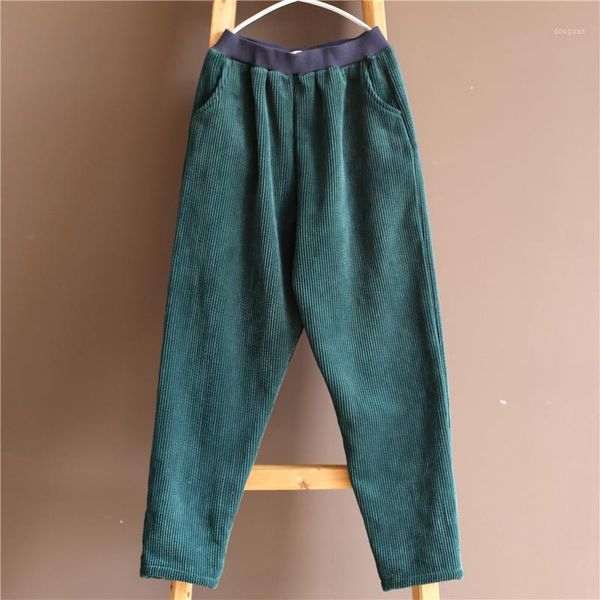 women's pants & capris johnature corduroy vintage solid color elastic waist trouser 2021 winter thick warm pockets fleece women harem, Black;white
women's pants & capris johnature corduroy vintage solid color elastic waist trouser 2021 winter thick warm pockets fleece women harem, Black;white