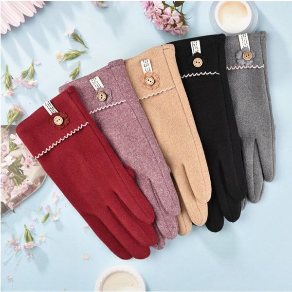 five fingers gloves elegant windproof thicken warm touch screen riding mittens hair skiing, Blue;gray
five fingers gloves elegant windproof thicken warm touch screen riding mittens hair skiing, Blue;gray