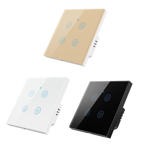 smart home control gt-101nl-4 4 gang wireless wifi eu standard contact switch wall light
smart home control gt-101nl-4 4 gang wireless wifi eu standard contact switch wall light