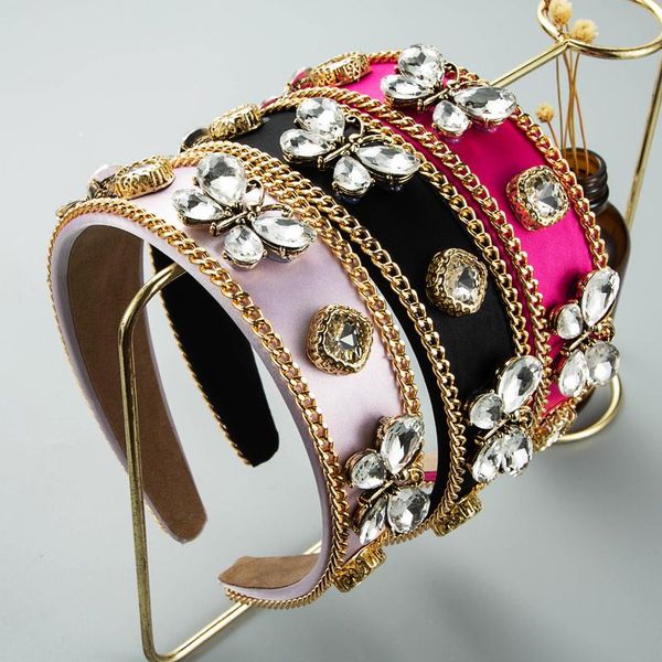 hair clips & barrettes retro style baroque crystal rhinestone metal butterfly bead flower shape plain headband ladies temperament hairaccess, Golden;silver
hair clips & barrettes retro style baroque crystal rhinestone metal butterfly bead flower shape plain headband ladies temperament hairaccess, Golden;silver