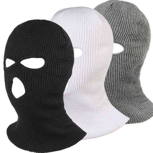 full face cover ski mask hat 3 holes balaclava army tactical hat cs windproof knit beanies bonnet winter warm caps men y21111, Blue;gray
full face cover ski mask hat 3 holes balaclava army tactical hat cs windproof knit beanies bonnet winter warm caps men y21111, Blue;gray