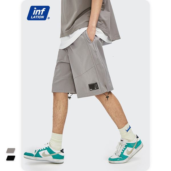 shorts inf men's clothing - products in spring and summer 2021 street personality fashion brand overalls with drawstring stitching loos, White;black
shorts inf men's clothing - products in spring and summer 2021 street personality fashion brand overalls with drawstring stitching loos, White;black