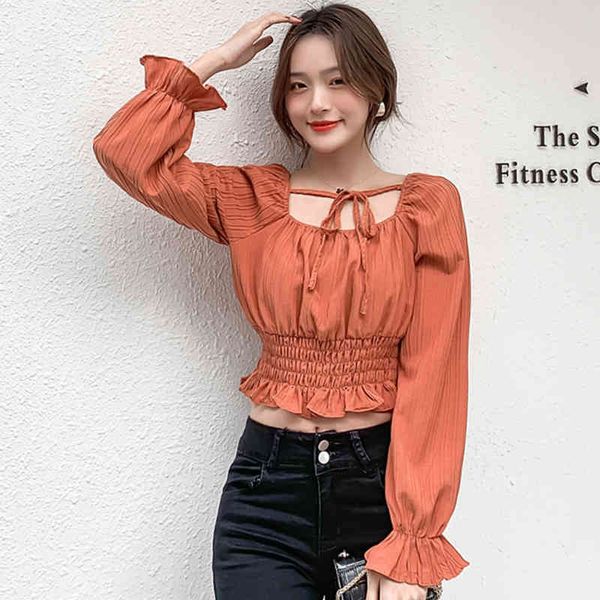 sweaters korean chic office lady blusa short lace-up vintage elegant chiffon women blouses long sleeve casual shirts, White;black
sweaters korean chic office lady blusa short lace-up vintage elegant chiffon women blouses long sleeve casual shirts, White;black